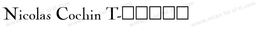Nicolas Cochin T字体转换